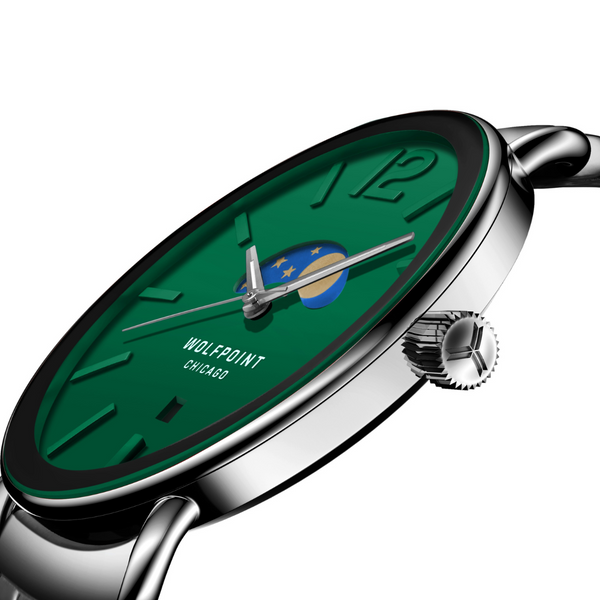 Green Moonphase Watch