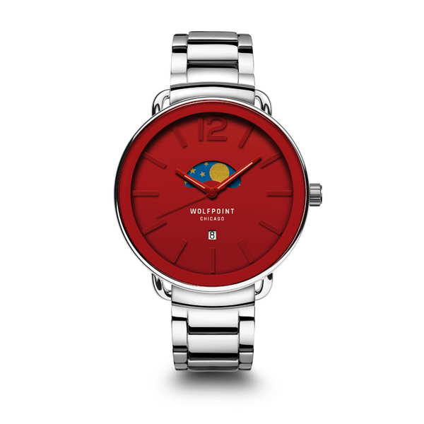 Red Moonphase Watch