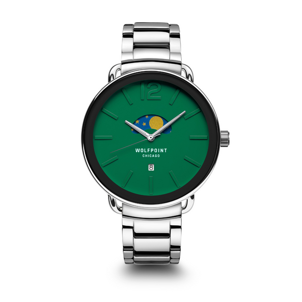 Green Moonphase Watch