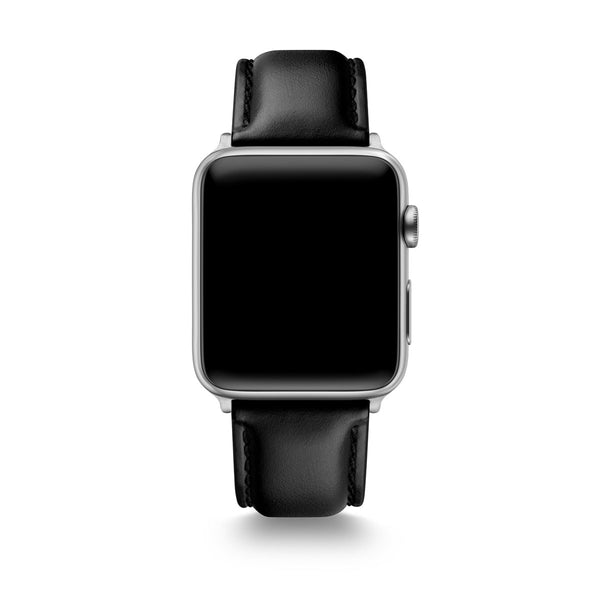 Black Horween Leather Apple Watch® Straps - WOLFPOINT
