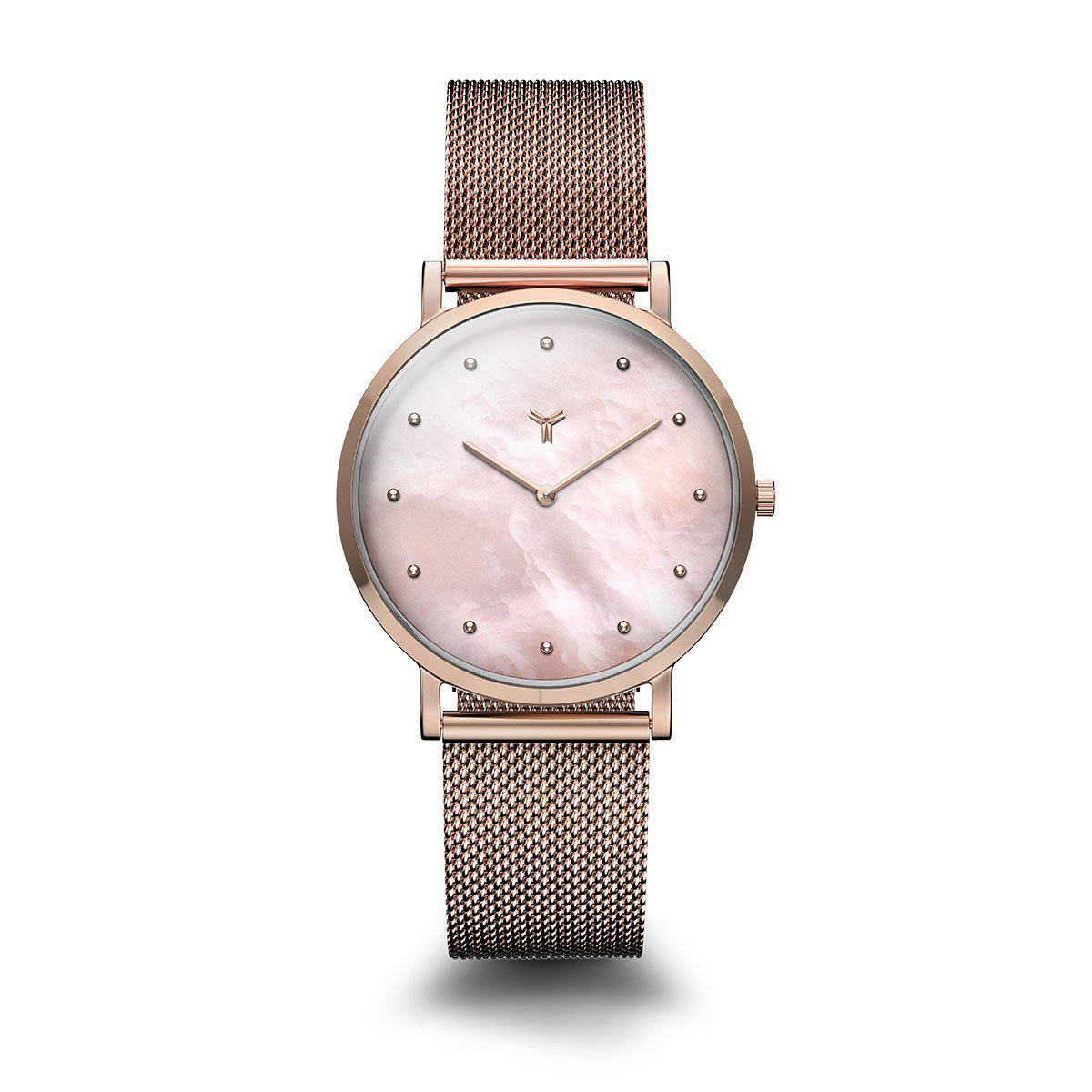 Shop Women\'s Watches @hatchme AMESBURY LADIES WATCH WITH HOWLITE NATURAL STONE DIAL, ROSE  main image 2